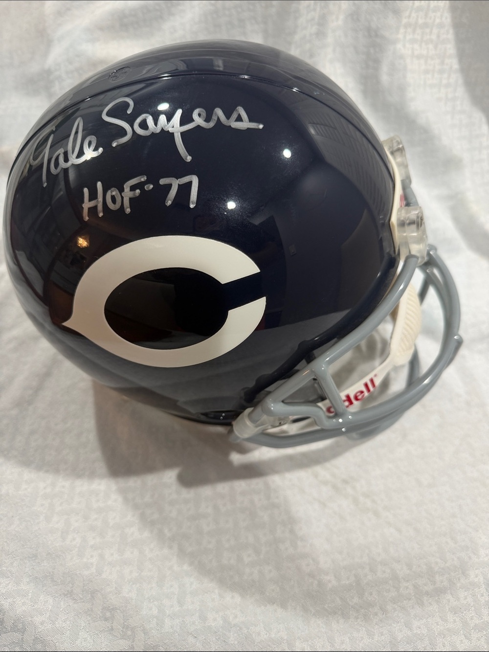 Chicago Bears Navy Blue Replica Football Helmet Gale Sayers HOF